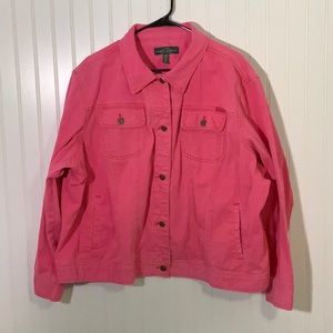 Ralph Lauren Jeans Co Pink Trucker Jacket, 3X